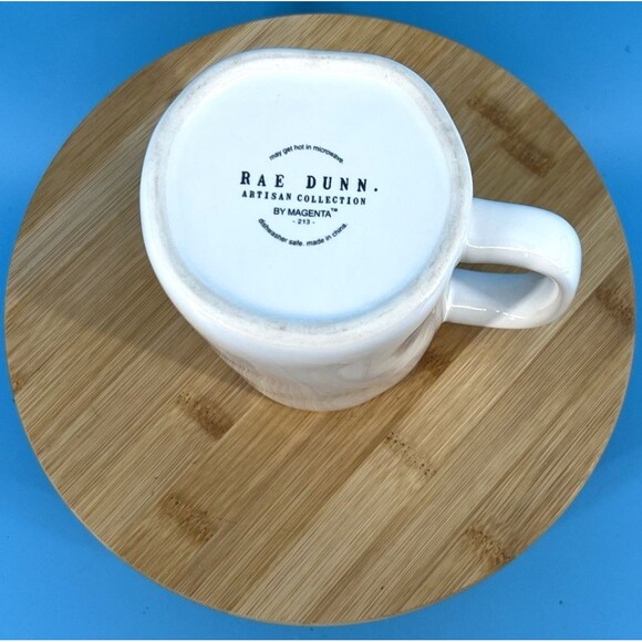 Rae Dunn Artisan Collection by Megenta Glossy White "Joy" Mug #213 - Picture 5 of 5